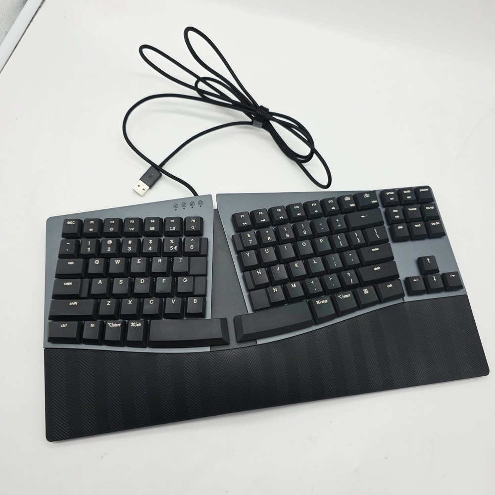 Perixx PERIBOARD-335 Wired Compact Ergonomic Mechanical Keyboard Brown Switch - Picture 3 of 10